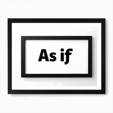 Statement Piece: Gerahmt As