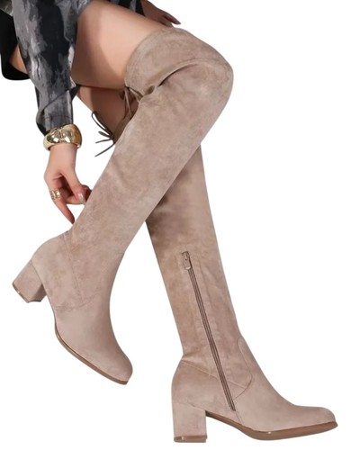 Wildleder overknee stiefel mit - wildleder-overknee-stiefel,
