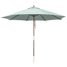 anndora Sonnenschirm Gartenschirm Terrasse 3 m rund Salbei Grün 300 cm B-Ware