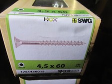 250 Stück Marken Holzschrauben 4,5x60mm Senkkopf verzinkt + Bit / Aktion DV3Reg2