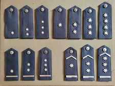 POLIZEI TSCHECHIEN SCHAUTAFEL DIENSTGRADE CZECH REPUBLIC FEDERAL POLICE RANK SET