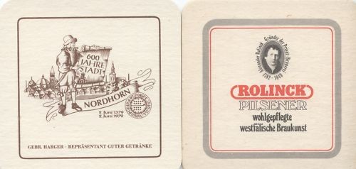 Bierdeckel nordhorn rolinck - nordhorn,