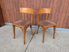 50er Vintage Esszimmer Stuhl Frankfurter Küchenstuhl Kneipenstuhl Holzstuhl 1/6b