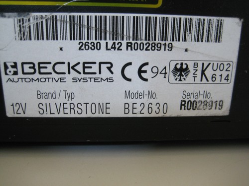 Becker silverstone disc - silverstone,