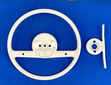 Mercedes W111 W113 W108 Lenkrad - weiß elfenbein im aufgearbeiteten Top Zustand