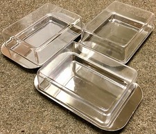 3x BUTTERDOSE mit EDELSTAHLBODEN,BUTTER DOSE,Butterdosen,Edelstahl Boden,NEU H