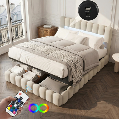 Doppelbett polsterbett - doppelbett,