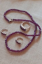 Granatschmuck Set 333 Gold