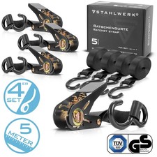 STAHLWERK Ratschengurt 4er Set