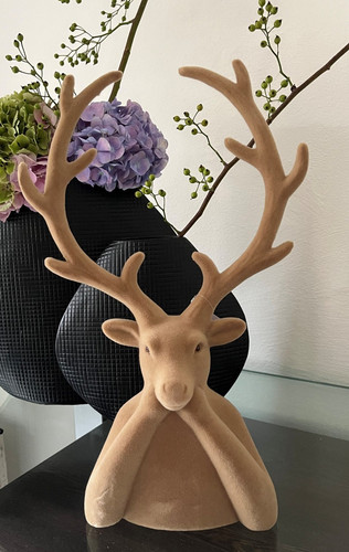 Velours samt hirsch caramel - velours,