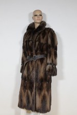 Pelz Mantel , Iltis Mantel , Pelzjacke, Mantel, Größe M 