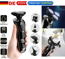 5 In 1 Elektrorasierer Herrenrasierer Akku Rasierer Nass&Trocken Rasierapparat