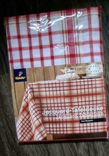 *Tchibo*Tischdecke○kariert○ rot-weiß○150 x 275 cm
