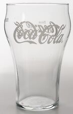 Coca Cola Glas 0,3l bauchig 0,3 l weiße Schrift Softdrink Gläser 80er/90er 3452