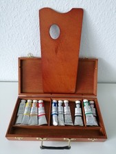Lukas Studio Feine Künstler Ölfarben im Holzkoffer 10 x 37 ml