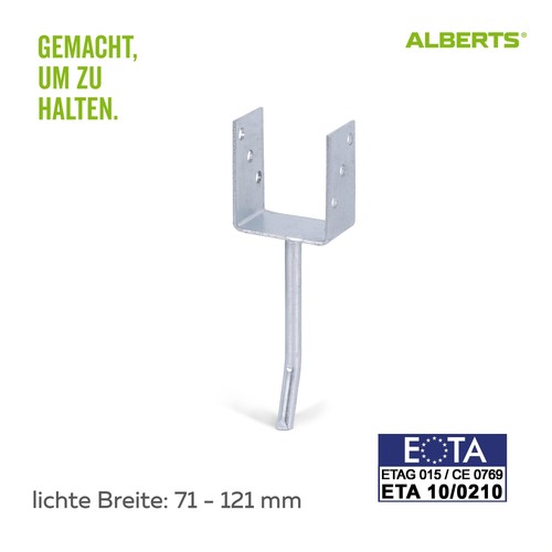 Alberts pfostenträger - alberts, u-pfostenträger