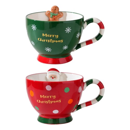 Weihnachtliche keramiktasse - weihnachtliche,