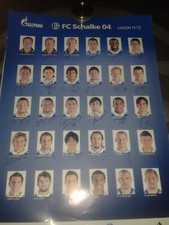 Schalke 04 Mannschaftsposter 11/12 59,4x42 cm Din A2