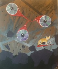 Acrylmalerei Abstrakt Original