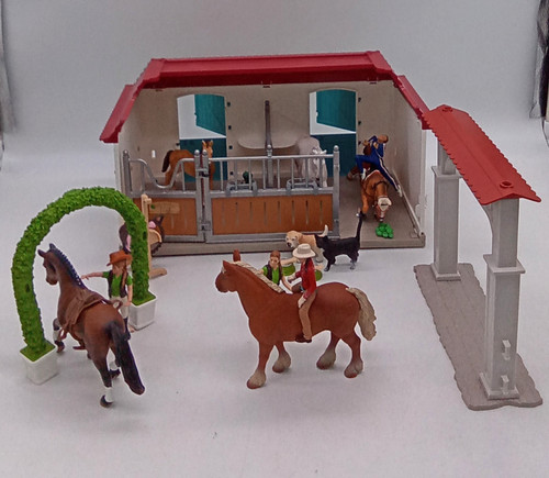 Schleich pferdehof stall - pferdehof/stall, mit