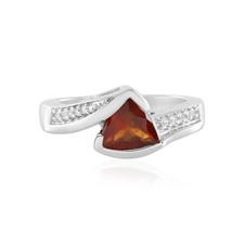 Indischer Hessonit Granat Zirkon Silber Ring 1,09ct