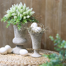 Antiker Metall Kelch Deko