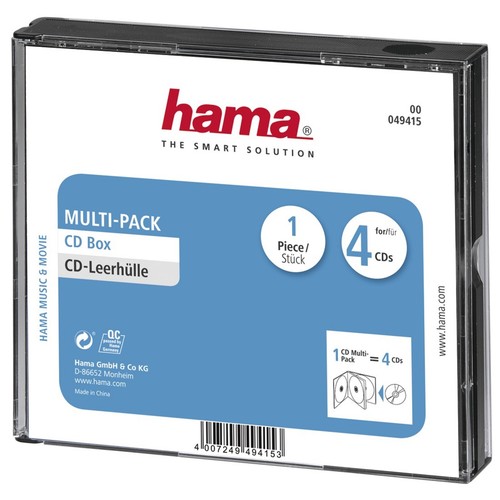 Hama fach leerhülle - hama, cd-4-fach-leerhülle