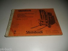 Ersatzteilkatalog Spare Parts List Steinbock Elektro Gabelstapler 1,25 TA TAW