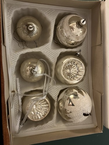 Weihnachtskugeln antiker - 6x,