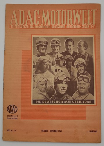 Adac motorwelt heft - 3/4, 1948