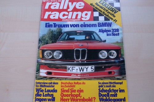 Rallye racing 1978 bmw - 12/1978,