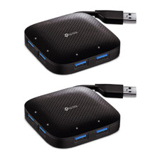 [2er] TP-Link UH400 4-Port USB 3.0 Verteiler Hub Highspeed 5Gbit USB Adapter