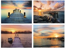 4 Stück LED Wandbilder Steg