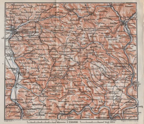 Spessart topokarte - spessart,