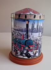 neue Lambertz  Spieluhr  Karussell  " Eisenbahn - Adler  Nbg. "  Lebkuchendose  