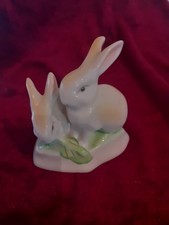 Hollohaza Porzellan 1777 Ungarn Hasen Paar Figurine handbemalt -gebraucht