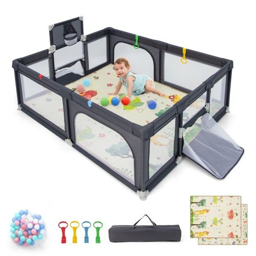 Costway großer baby laufstall - großer,