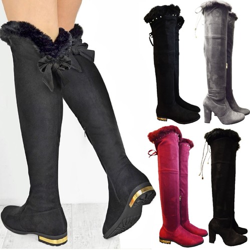 Damen overknees hoch nieten - damen,
