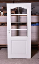 Stiltür Innentür Zimmertür ECHT Weißlack Struktur S2 Sproße weiß, Landhaus 