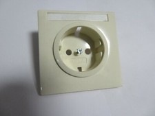 Gira Standard alt (70 x 70 mm) in cremeweiß Steckdosenblende mit Schriftfeld Top