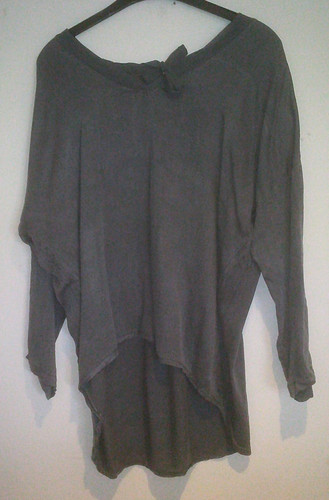Blaugraue bluse tunika mit - blaugraue, bluse/tunika