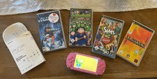 Sony PSP 1004 PK Pink + 4 Spiele Lemmings, Sims,Alien Syndrome, Lumines