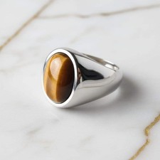 Tigerauge Ring Silber –