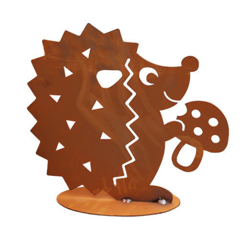 Tierfigur metall igel - tierfigur,