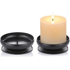 Kerzenhalter Eisen Schwarz 9cm