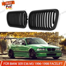 Einzelsteg Kühlergrill Grill Schwarz für BMW E36 M3 318 323i 328i LCI 1997-1999