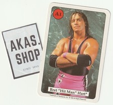 Bret "Hit Man" Hart 1993 Catcher Quartett Card A1 Series 8 Amigo ULTRA RARE WWF