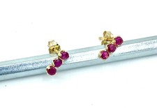 1 PAAR GELBGOLDOHRSTECKER IN