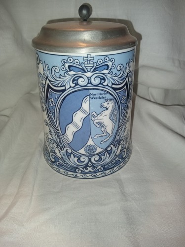 Bierkrug krug zinndeckel - bierkrug,