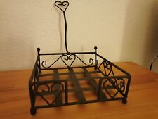 Metall Serviettenhalter Serviettenspender⭐Antik Vintage in Schwarz⭐NEU